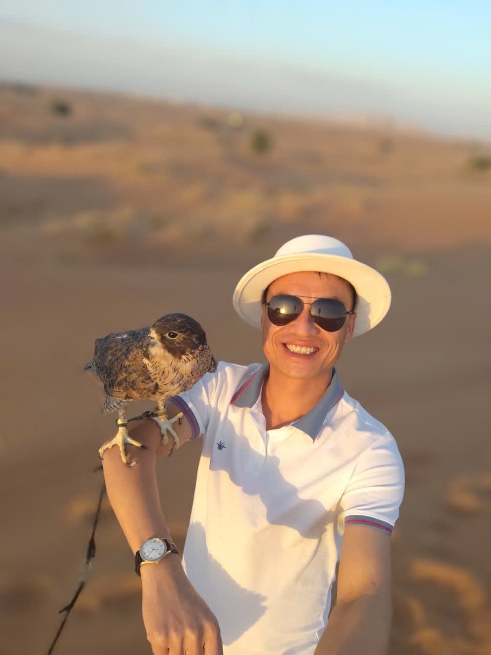 Nguyễn Tuấn Tú trong chuyến đi Dubai